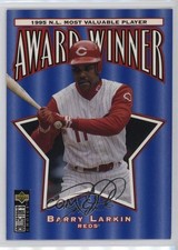 1996 Collector's Choice Award Winner Silver Foil Signature Barry Larkin HOF 0mf9