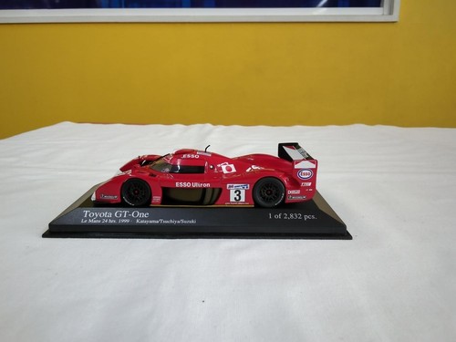 MINICHAMPS 1/43 Scale Toyota GT-One Le mans 24 1899 Red Very Nice - Picture 7 of 12