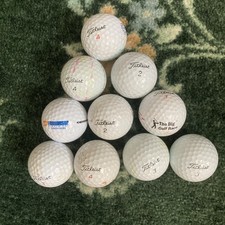 Titleist 10 used white Golf Balls White
