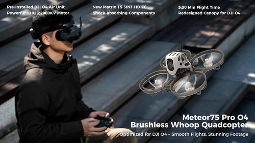 BetaFPV Meteor75 Pro O4 Brushless BWhoop Quadcopter For DJI O4 Air Unit Drone - Picture 7 of 12