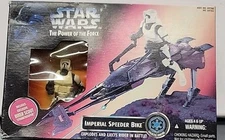 Sealed Star Wars The Power Of The Force Imperial Speeder Bike Bike Scout Trooper
