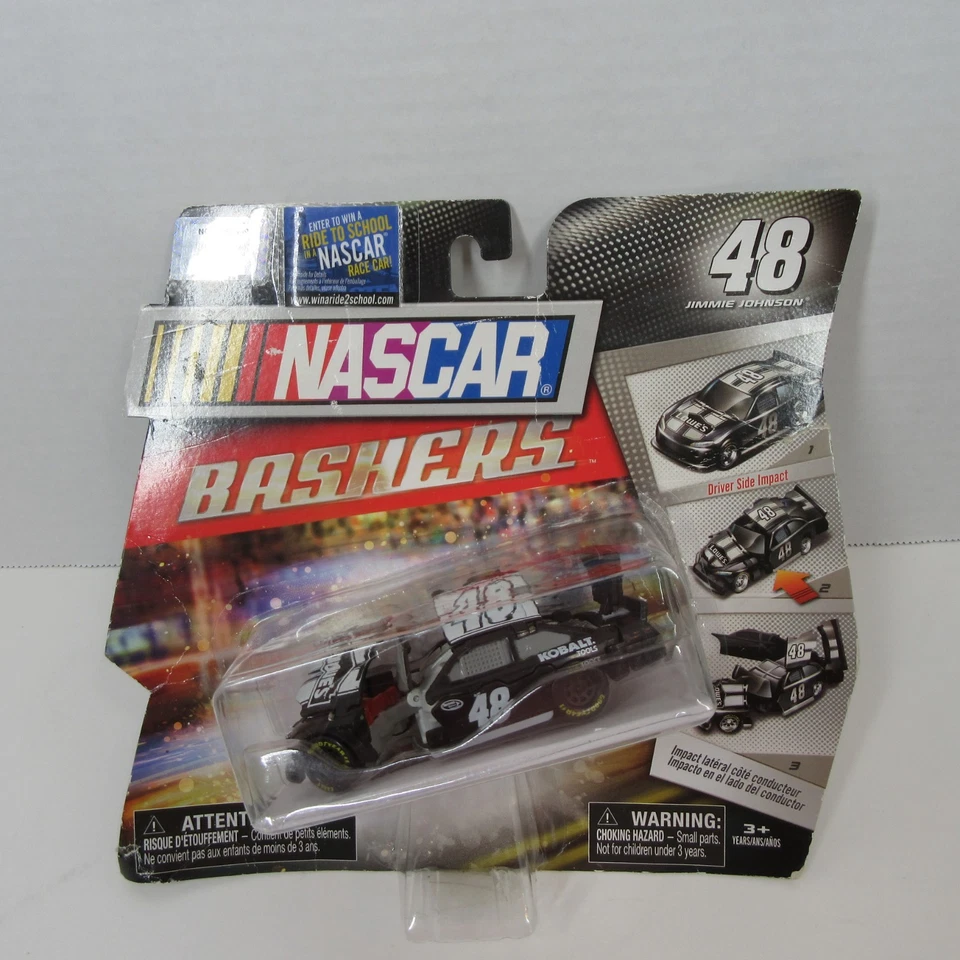 NASCAR Bashers Jimmie Johnson #48 Car Lowes Spin Master 2012 Crash Car Nuevo* Foto 2 de 4