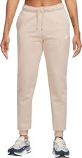NIKE Women's Beige Sportswear Fleece Tracksuit Bottoms Joggers XS BNWT