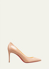 100% AUTHENTIC NEW WOMEN LOUBOUTIN KATE NUDE PATENT 85 PUMP/HEELS EU 38.5/US 8.5 — photo 2