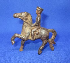 Vintage Cast Metal Mounted Cavalry Galloping Toy Soldier - Barclay