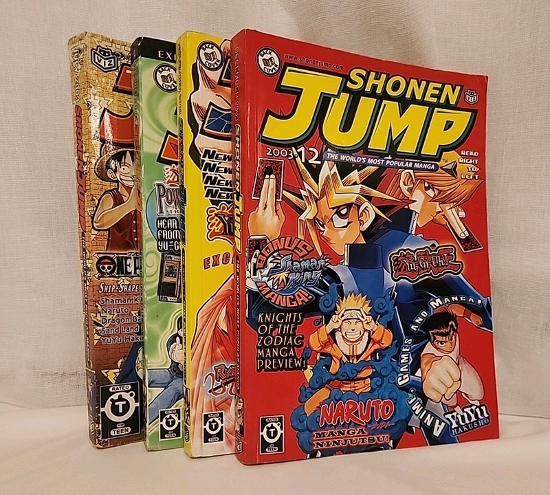 Lot 4 Shonen Jump Magazines 2003 Jul. Sep. Nov. Dec Early Issues