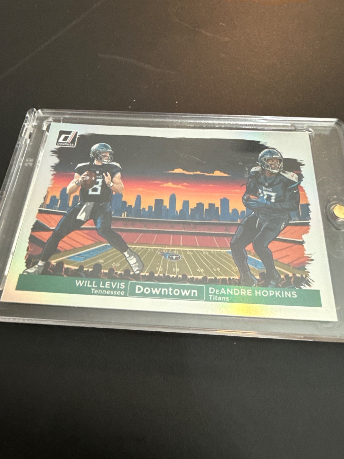 WILL LEVIS / DEANDRE HOPKINS - 2024 DONRUSS - DUAL DOWNTOWN SSP - TITANS -