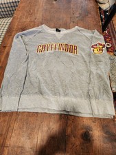 Harry Potter Men 2XL Gray Gryffindor Crest Jumper Sweatshirt