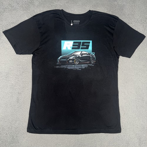 Tuner Cult Nissan GT-R R35 T Shirt Mens Sz L Black JDM Supercar Racing Turbo Tee