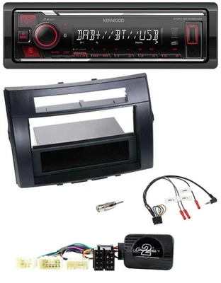 Kenwood Lenkrad Bluetooth USB DAB Autoradio für Toyota Corolla Verso 04-07 schwa - Bild 1 von 4