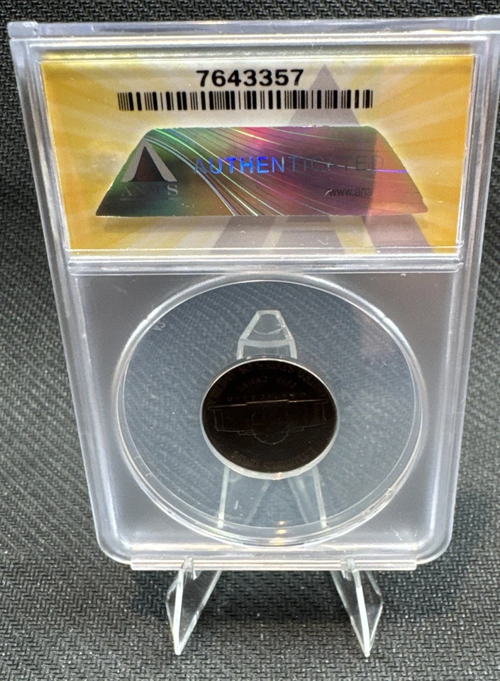 1959 Jefferson Nickel  ANACS MS 63  "BLACK BEAUTY" IMPROPER ALLOY MIX error coin - Image 4 of 4