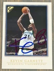 1998 Topps Gallery Kevin Garnett Signed/Auto HOF Timberwolves Card #50 JSA