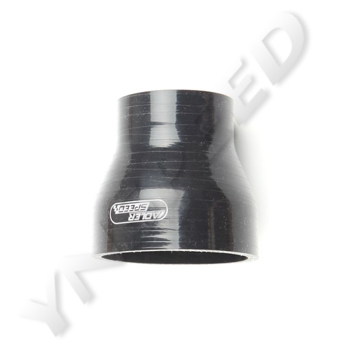 4Ply 3.5" To 2.75'' (89-70mm) Straight Pipe Reducer Silicone Coupler Hose Black - Picture 3 of 8