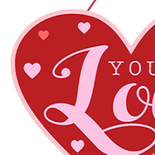 Heart Door Decor Valentine Day Decoration Romantic Valentine's Signs Patterned - Picture 5 of 17