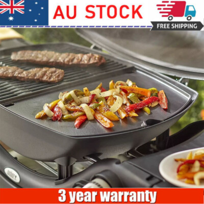 Cast Iron Weber Baby Q Grill Plate BBQ Half Griddle Plate For