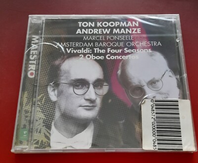 VIVALDI: The Four Seasons / 2 Oboe  Concertos MANZE KOOPMAN ERATO SEALED