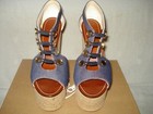 100% AUTH NEW WOMEN LOUBOUTIN ORDONANETTE 160 DENIM PLATFORM WEDGE SANDALS US 9 — photo 6