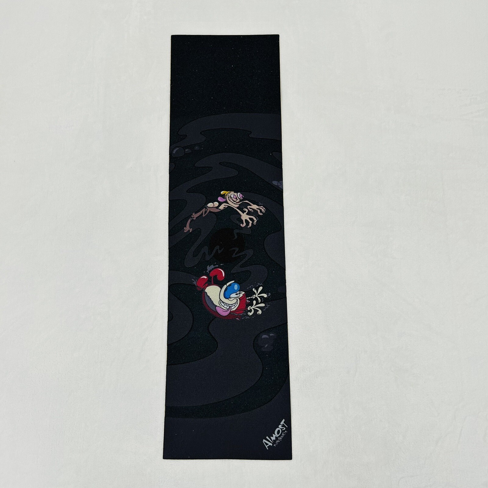 Ren & Stimpy Drain Black Grip Tape For Skateboard Deck 33x9