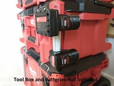 M12 Milwaukee PACKOUT Battery Mount/Holder sold in 1, 2, 3, 4, 6, or 8 pack 