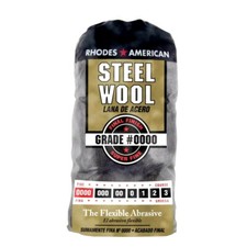 Homax 10120000 Steel Wool, 12 pad, Super Fine Grade 0000, Rhodes American