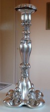 gro&szlig;er Biedermeier Leuchter - Silber 13 Lot - 326 Gramm - 30,5 cm