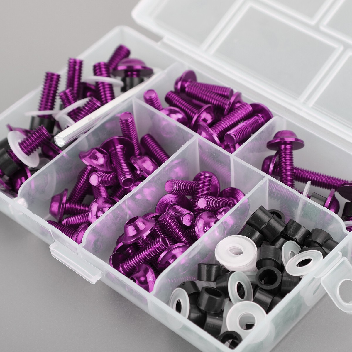 158x Motorbike Purple Fastener Clip Screw Kit Windscreen 158x Motorbike Purple Fastener Clip Screw Kit Windscreen