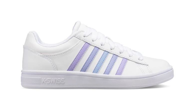 K-Swiss Dames Court Winston Sneakers, Witte Blkgradient Wt, 48.5 EU
