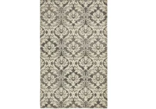 Joyce Grey Damask Scatter Rug - 27" X 45"