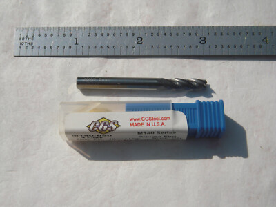 NEW CGS USA 5MM DIA. X 16MM LOC X 50MM OAL C.C. 4 FL. CARBIDE SQUARE ENDMILL  