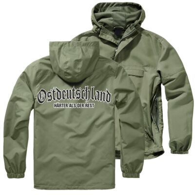 Herren Männer Windbreaker Ostdeutschland Härter als der Rest schlupfjacken Regen