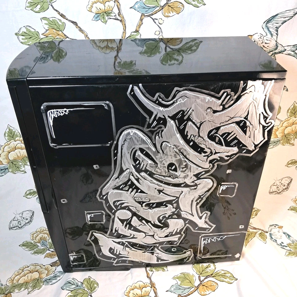 Ultra Aluminus Mid Tower PC Case Only *Custom Art Graphic* Legacy Build Chassis - Image 4 of 4