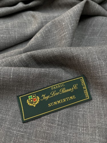 LORO PIANA Dark GREY Wool Silk Linen Blend Suiting Fabric SUMMERTIME 3.50 meter - Picture 2 of 10