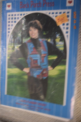 Back Porch Press  Log Cabin Vest Quilted Pattern Sz 6 - 22 Uncut