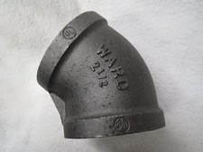Lots of 3 WARD 2-1/2" Cast Iron Fitting 45 Degree Elbow Made in USA