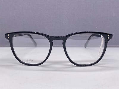 Celine Brille Damen Rund Groß Schwarz  Panto  CL 50046 I