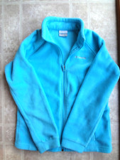 Columbia Girls Fleece Jacket L 14/16 Full Zip Lightweight Coat