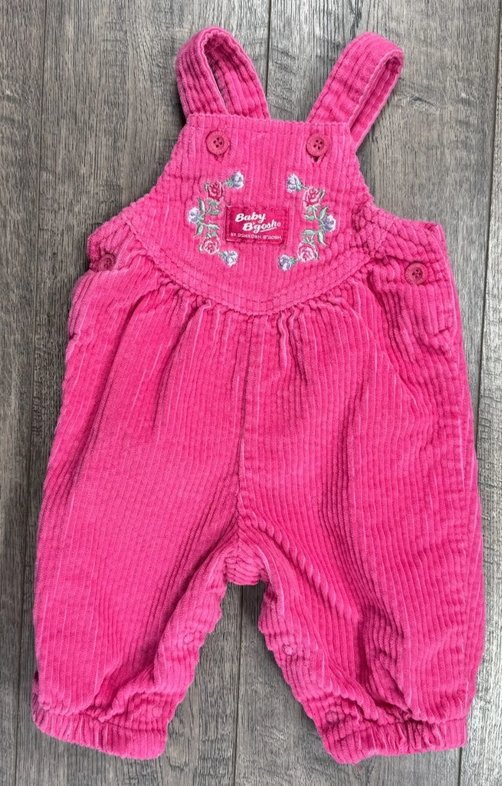 Baby Girl Clothes Vintage Oshkosh 3-6 Month Pink Corduroy Overalls
Opens in a new window or tab