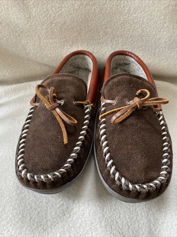 CABELA'S Marrón Gamuza Suela Antideslizante, Mocasines Fácil de Encargar Zapatillas Para Hombre Talla 10 Foto 2 de 4