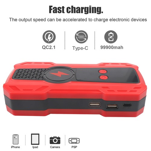 Portable 99000mAh Car Jump Starter Booster Jumper Box Power Bank Battery Charger - Picture 52 of 56