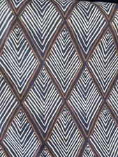 Robert Allen Rhombi Forms Geometric Diamond Cotton Drapery Fabric by the yard