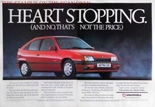 Vauxhall ASTRA 'SXi' Hatchback Motor Car ADVERT : Original 1990 Print Ad 707/122