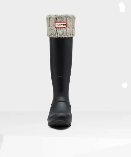 4feetshoes Grey Hunter Welly Socks Greige Hunter Boot Socks Hunter