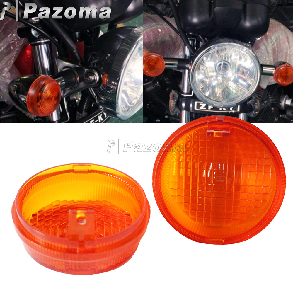 Motorcycle Front or Rear Bullet Turn Signal Lenses Cover For Honda