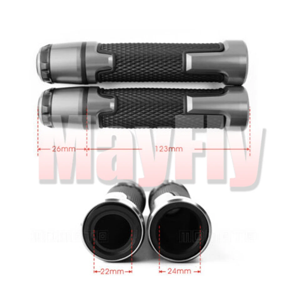 7/8" Fit For GSXR600/750/1000 GSX1300R SV650 HandleBar Hand Grips w/ Ends cap - Изображение 2 из 4