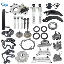 Timing Chain Kit Oil Pump Water Pump VTC Solenoid For Chevy Traverse GMC 07-16