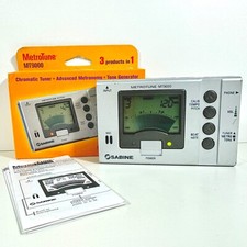 Sabine MT9000 MetroTune Chromatic Tuner Metronome Tone Generator Digital Display