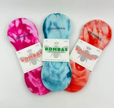 Bombas Women's Lightweight Tie Dye No Show Socks Size Large 3-Pack