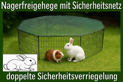 MYPETS® Freilaufgehege TIMMY Hasenauslauf Welpenauslauf Nagerkäfig Freigehege Gehege