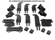 Kit completo riparazione capote fiat 500 Cabrio 20 guide tettuccio tettino 500c.