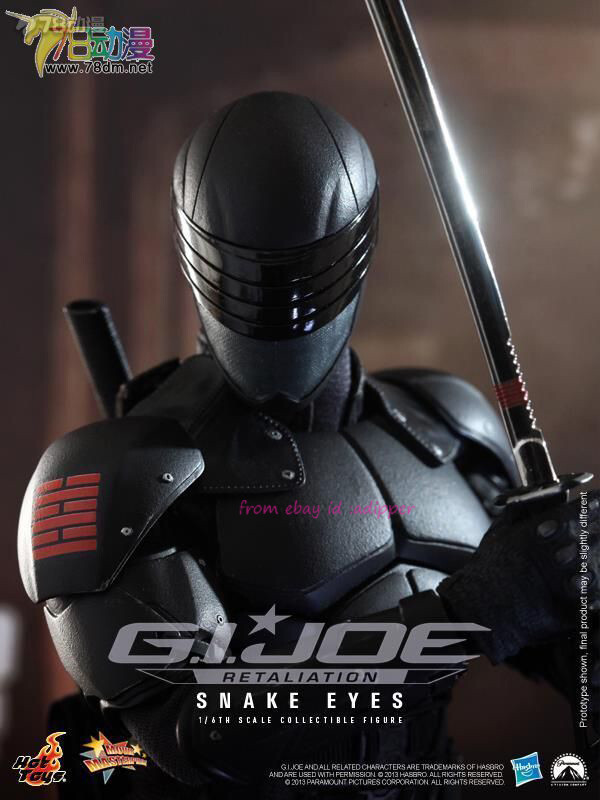 Perfect Hot Toys Mms192 1/6 G I Joe Re Snake Eyes Action Figure